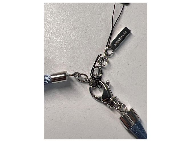 Bracciale Montblanc Star in raso blu e argento 925 - vista 5