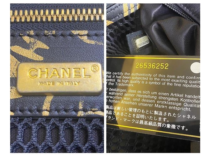 Borsa da viaggio trolley Chanel 19A Parigi New York Egitto Graffiti da portare Nero D'oro Gold hardware - vista 16