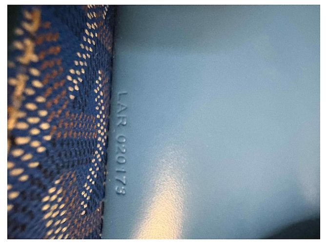 Borsa a mano Goyard Saigon PM blu in pelle - vista 2