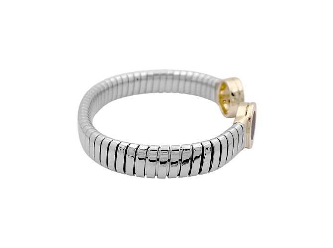 Pulsera Bulgari, "Bulgari-Bulgari", acero, oro amarillo y ónice. 35154 - vista 3