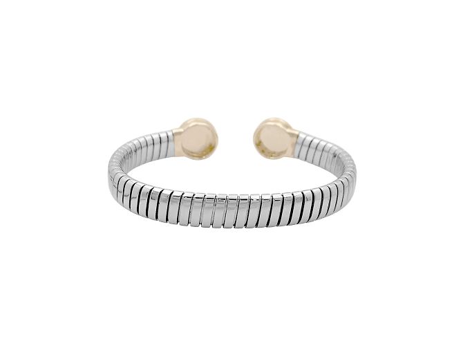 Pulsera Bulgari, "Bulgari-Bulgari", acero, oro amarillo y ónice. 35154 - vista 4