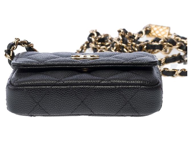 Bolsa CHANEL Timeless/Classique em Couro Preto - 103080 - vista 11