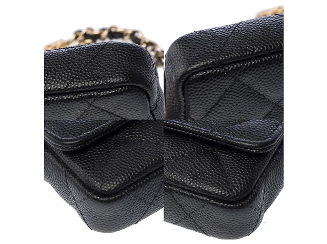 Bolsa CHANEL Timeless/Classique em Couro Preto - 103080 - vista 12
