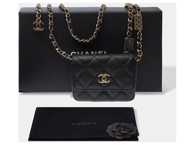 Bolsa CHANEL Timeless/Classique em Couro Preto - 103080 - vista 2