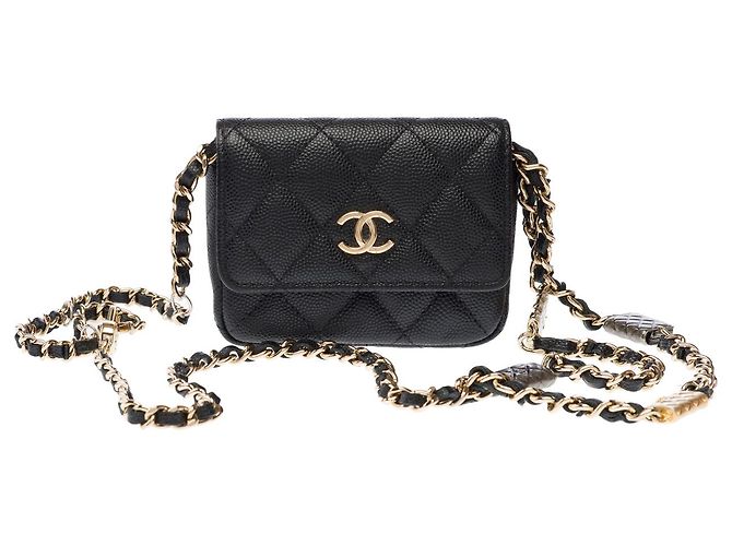 Bolsa CHANEL Timeless/Classique em Couro Preto - 103080 - vista 3