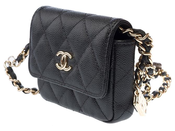 Bolsa CHANEL Timeless/Classique em Couro Preto - 103080 - vista 5