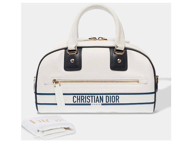 Bolsa DIOR de Couro Branco - 103076 - vista 3