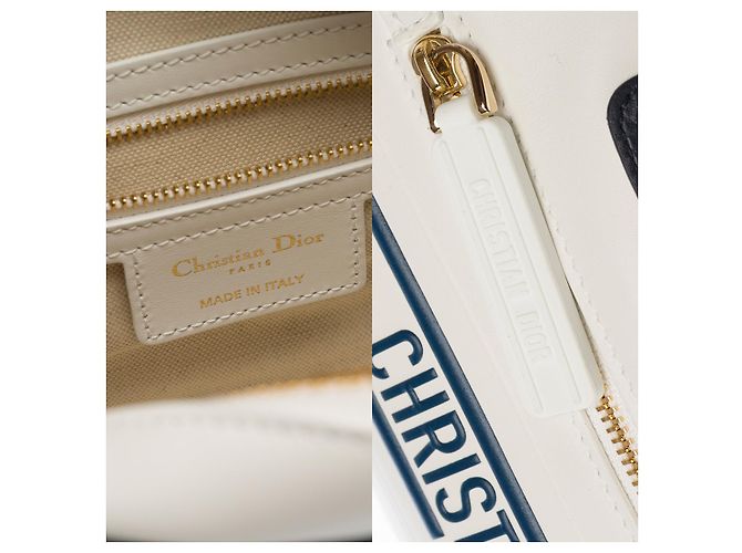 Bolsa DIOR de Couro Branco - 103076 - vista 8