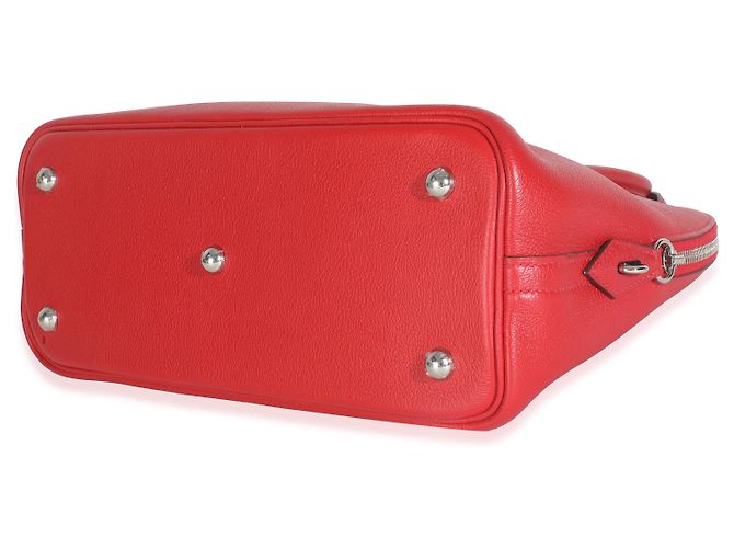 Hermès Rouge Pivoine Evercolor 1923 Bolide 30 PHW Rosso - vista 6