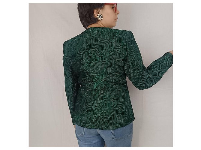 Yves Saint Laurent Ysl smaragdgrüne Jacke - Ansicht 10