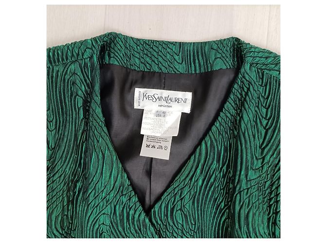 Yves Saint Laurent Ysl smaragdgrüne Jacke - Ansicht 3