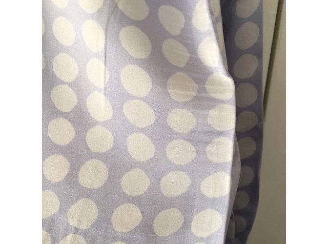 Equipment Blusa de Seda Satinada com Bolinhas Branco e Lavanda Roxo - vista 8