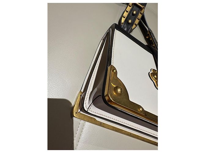 Bolso Cahier Prada de piel blanca Blanco - vista 5