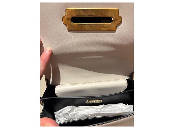 Bolso Cahier Prada de piel blanca Blanco - vista 7