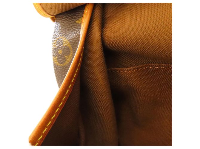 Borsa a Spalla Saumur 35 Louis Vuitton Marrone Monogramma - vista 13