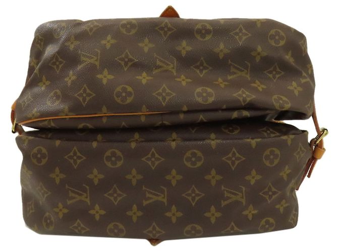 Borsa a Spalla Saumur 35 Louis Vuitton Marrone Monogramma - vista 4