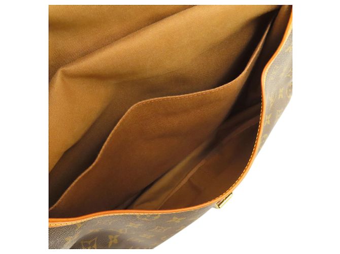 Borsa a Spalla Saumur 35 Louis Vuitton Marrone Monogramma - vista 5