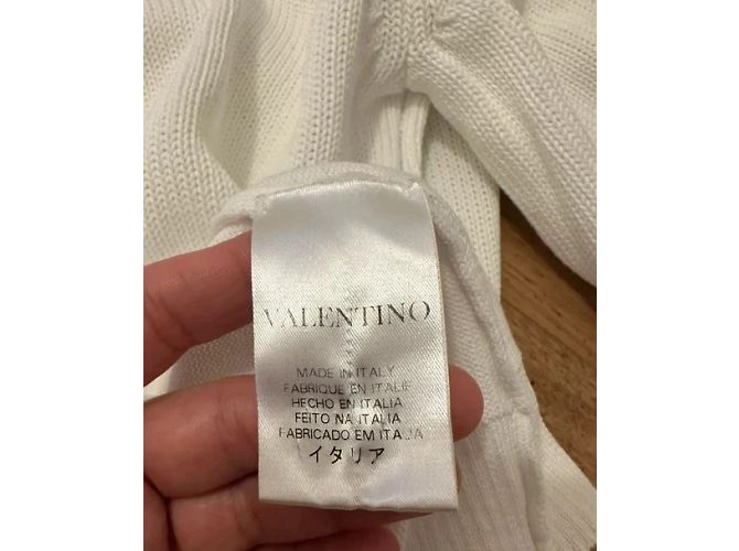 Weißer Wollstrickpullover von Valentino - Ansicht 14