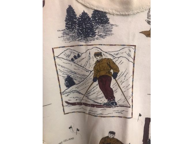 Top de algodón de manga larga Vtg. Moschino Milano Multicolor - vista 3