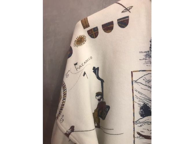 Top de algodón de manga larga Vtg. Moschino Milano Multicolor - vista 6