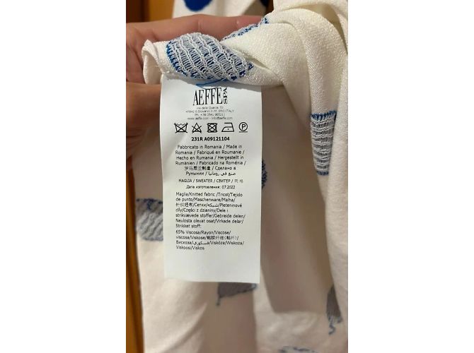 Strickpullover mit langen Ärmeln und Punkten von Moschino Boutique Mehrfarben - Ansicht 3