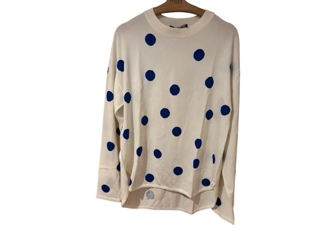 Strickpullover mit langen Ärmeln und Punkten von Moschino Boutique Mehrfarben - Ansicht 5