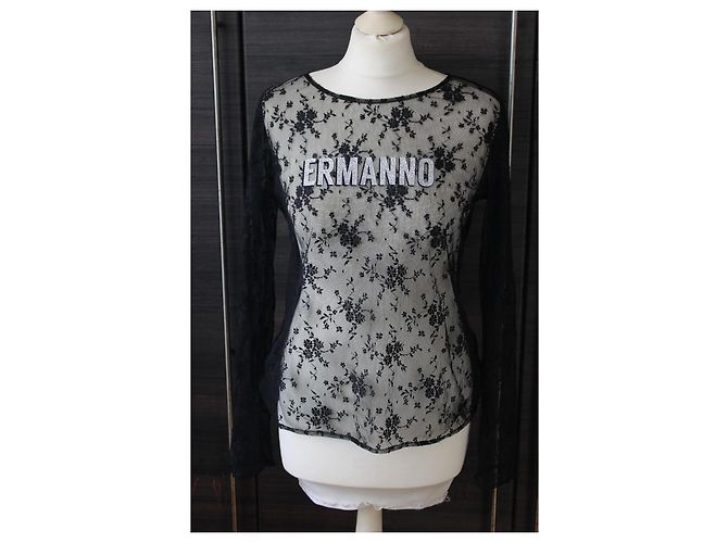 Ermanno Scervino Nero Pizzo Trasparente To Multicolore - vista 5