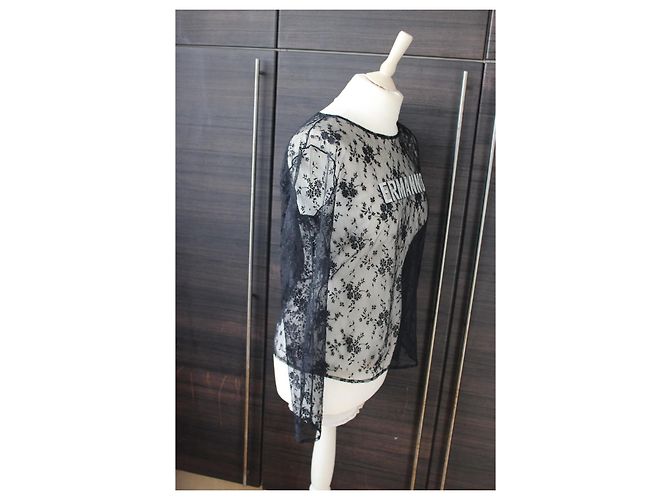 Ermanno Scervino Nero Pizzo Trasparente To Multicolore - vista 9
