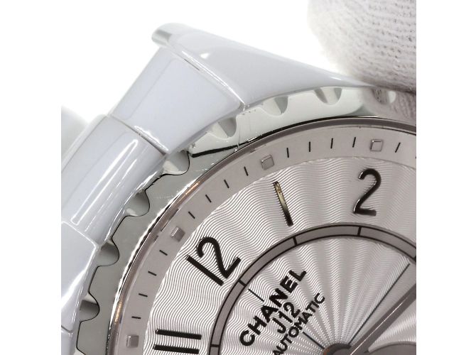 Chanel J12 H3837 Keramik-Armbanduhr Weiß - Ansicht 10