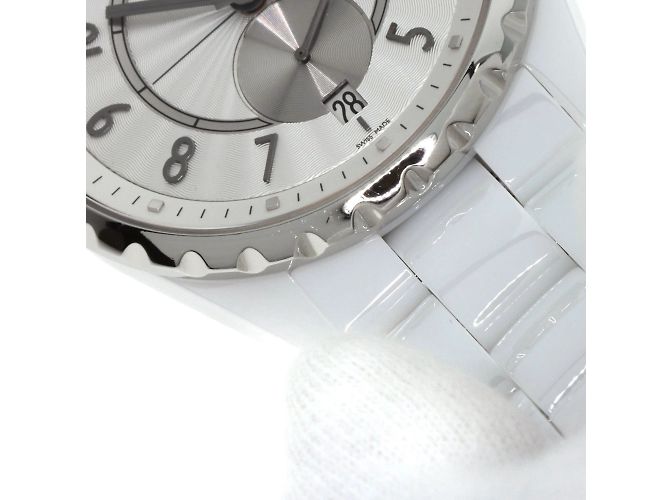 Chanel J12 H3837 Keramik-Armbanduhr Weiß - Ansicht 13