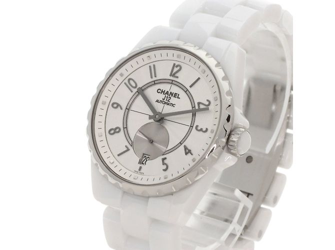 Chanel J12 H3837 Keramik-Armbanduhr Weiß - Ansicht 3