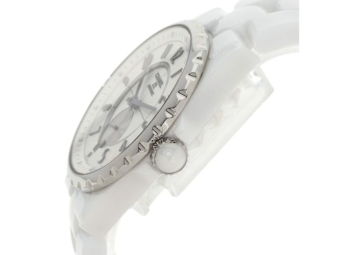 Chanel J12 H3837 Keramik-Armbanduhr Weiß - Ansicht 5