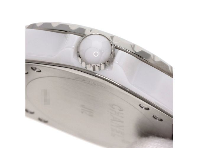 Chanel J12 H3837 Keramik-Armbanduhr Weiß - Ansicht 9