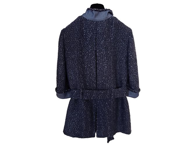 Increíble chaqueta de tweed de mezcla de algodón de Chanel Multicolor - vista 2