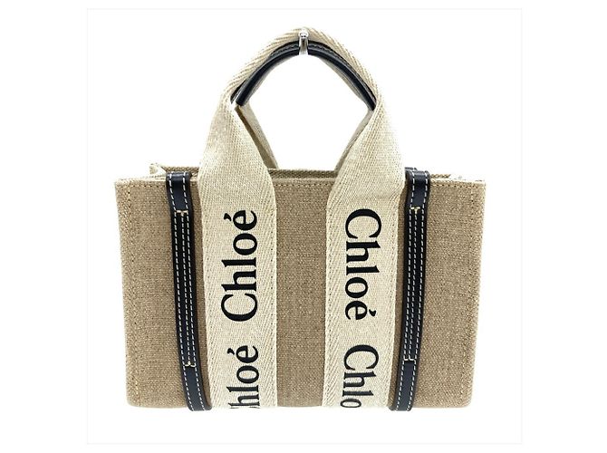 Borsa a Spalla WOODY MINI di Chloé Beige - vista 4