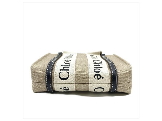 Borsa a Spalla WOODY MINI di Chloé Beige - vista 7