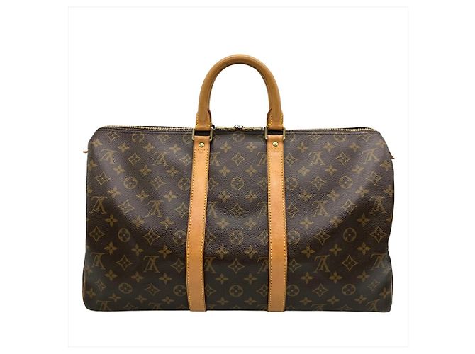 Bolsa Boston Keepall 45 Louis Vuitton Marrom - vista 4