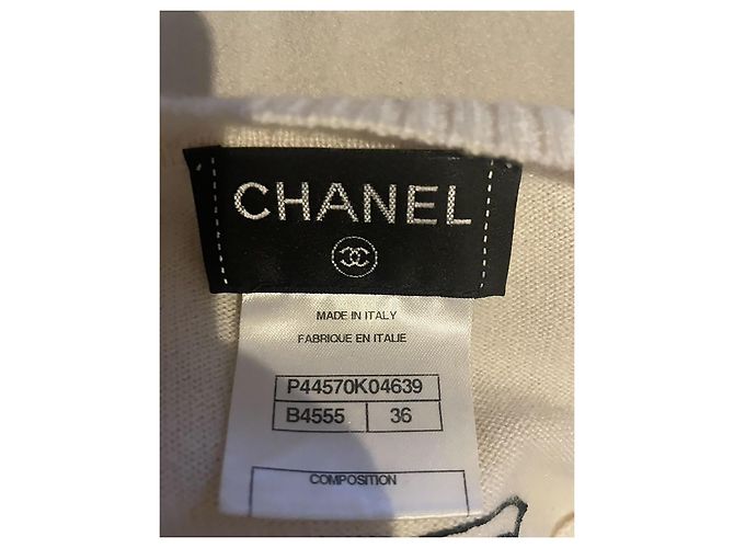 Unglaublicher Chanel Runway Pullover aus 100% Kaschmir Beige - Ansicht 3