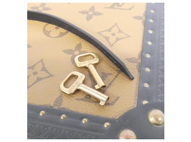 Coffret Trésor en Monogram Reverse Louis Vuitton Marron - vue 4