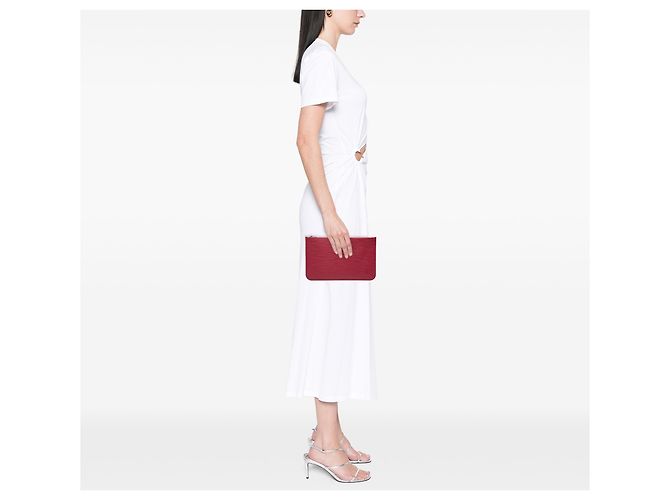 Pochette Neverfull Epi Rossa Louis Vuitton Rosso - vista 7