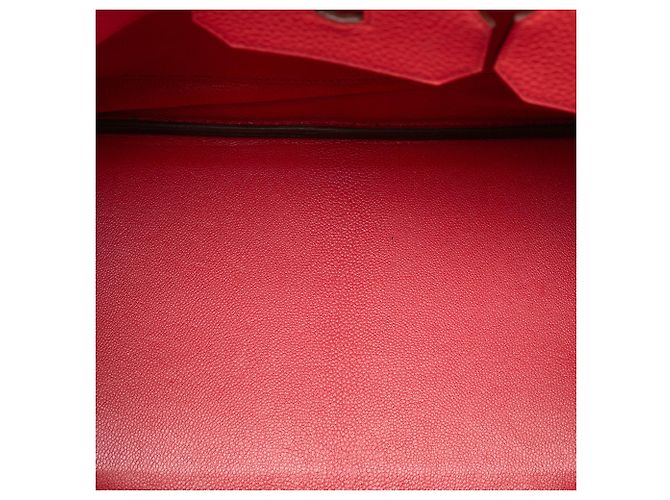 Hermès Rosso Clemence Birkin Retourne 35 - vista 4