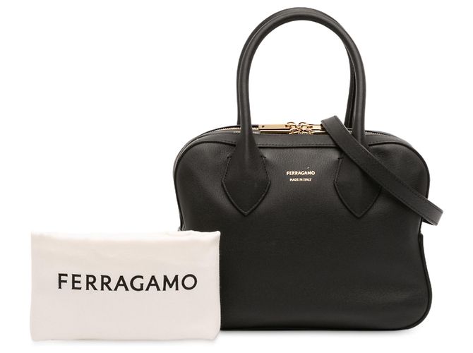 Salvatore Ferragamo Mini borsa in pelle nera Ferragamo Nero - vista 12