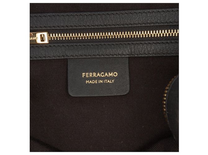 Salvatore Ferragamo Mini borsa in pelle nera Ferragamo Nero - vista 5