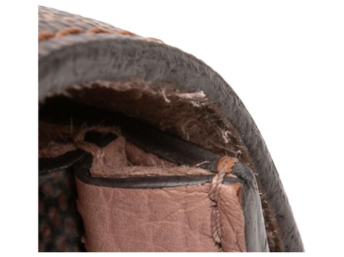 Louis Vuitton Marrone Damier Ebene Pelle Taurillon Wight - vista 10