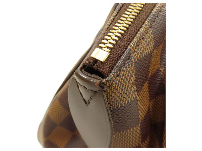 Borsa Louis Vuitton Verona PM in Tela Damier Marrone Damier ebene - vista 11