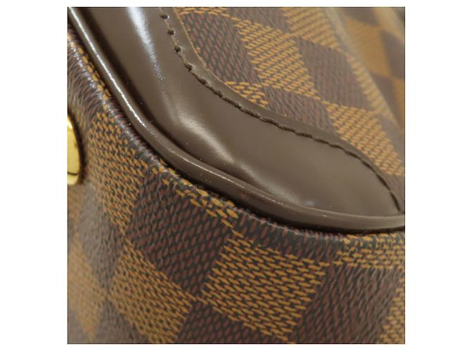 Borsa Louis Vuitton Verona PM in Tela Damier Marrone Damier ebene - vista 15