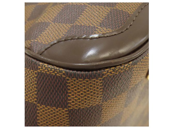 Borsa Louis Vuitton Verona PM in Tela Damier Marrone Damier ebene - vista 16