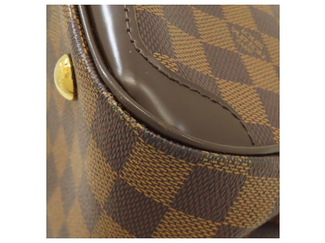 Borsa Louis Vuitton Verona PM in Tela Damier Marrone Damier ebene - vista 17