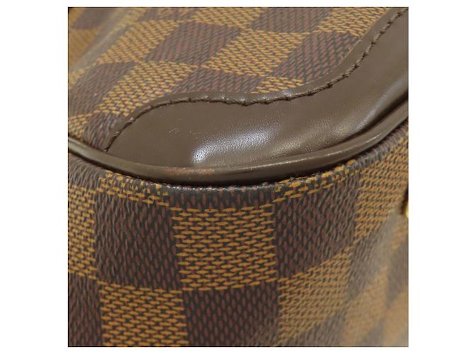 Borsa Louis Vuitton Verona PM in Tela Damier Marrone Damier ebene - vista 18