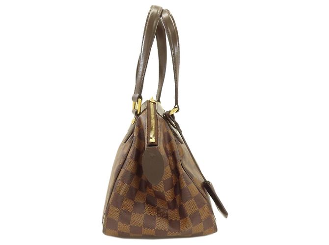 Borsa Louis Vuitton Verona PM in Tela Damier Marrone Damier ebene - vista 3